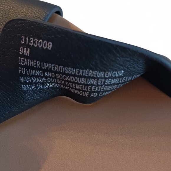 Steve Madden Leather H-Band Slide Flat Sandal Black 9 NIB - Picture 10 of 10